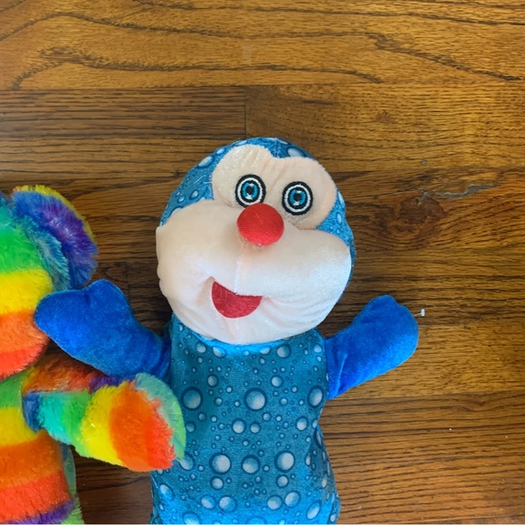 Stuffed Animals 14” Multicolor Stripe Teddy Bear & 12” Blue Polkadot Caterpillar - Picture 7 of 14